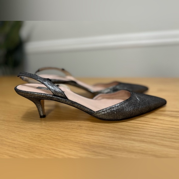 SJP by Sarah Jessica Parker Glitter Slingback Heels - Size 40 (US 9.5) - Picture 9 of 13